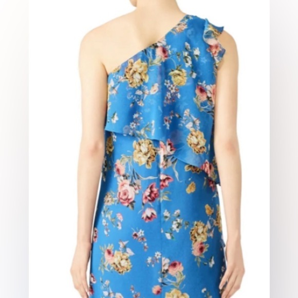 SLATE AND WILLOW🦋SIZE 8🦋BLUE ETHEREAL FLOWING MAXI MIDI CHIFFON DRESS $350 NEW - Picture 2 of 12